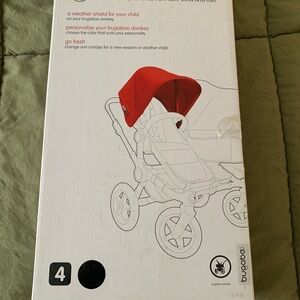 Bugaboo Donkey Red Sun Canopy